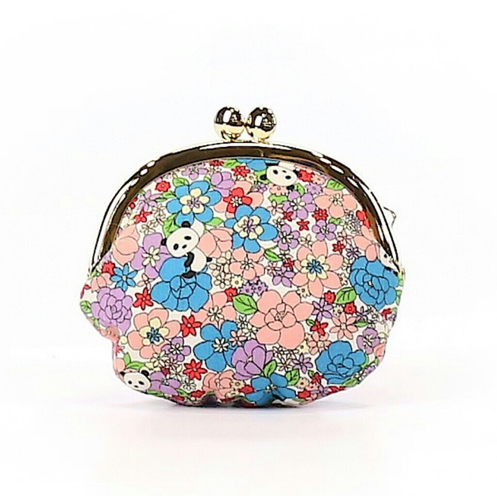 Panda flower coin purse